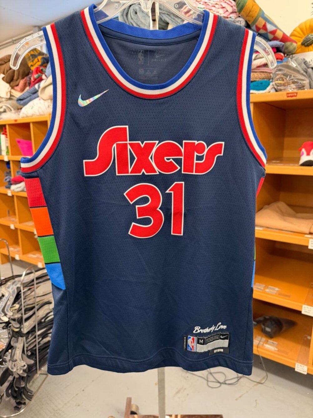 Nike Seth Curry Philadelphia 76ers #31 City Edition Jersey - Youth M
